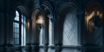 Palacowe wnętrze Dworku Olszewskich z zabytkowymi meblami i obrazami"